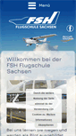 Mobile Screenshot of flugschule-sachsen.de